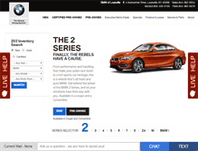 Tablet Screenshot of louisvillebmw.com